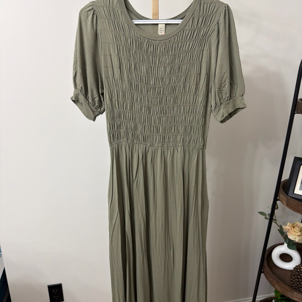 Chic Olive Green Maxi Dress